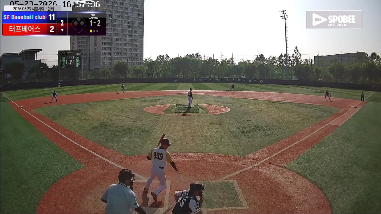 홍경선(999번, 터프베어스) 낫아웃 클립 | vs SF Baseball club | 5/23 (소망야구장)