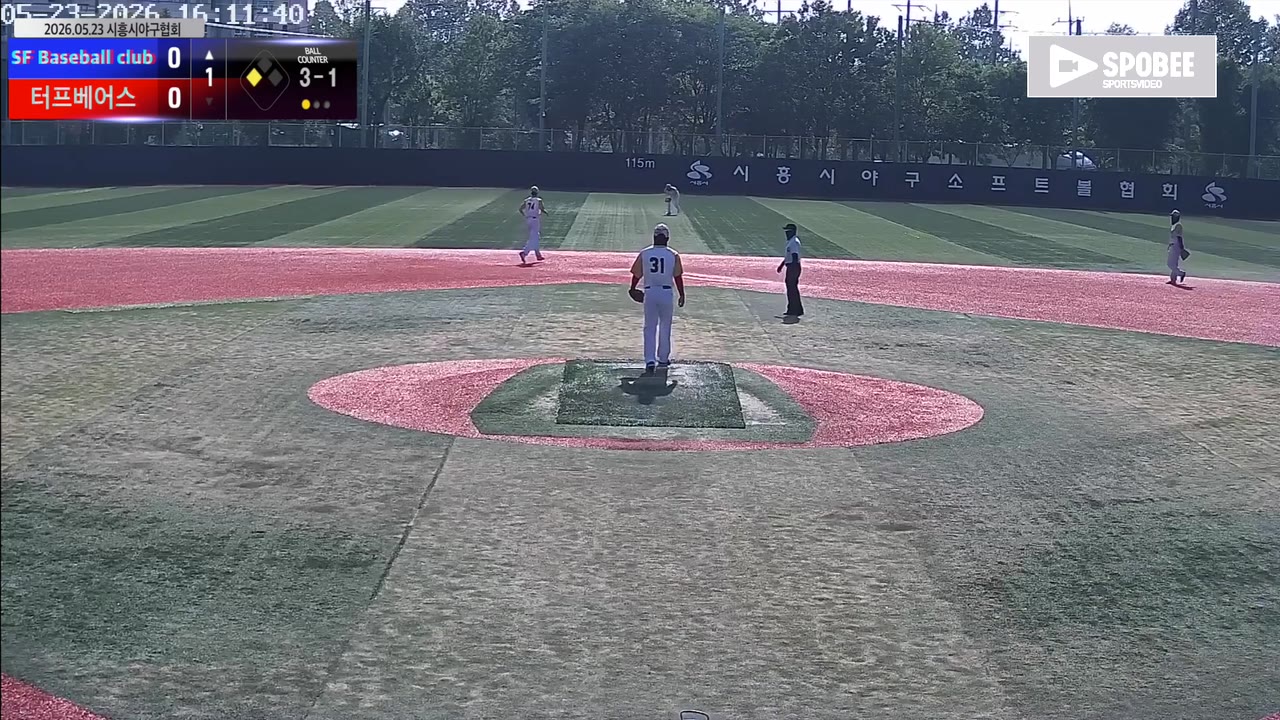 신충식(55번, SF Baseball club) 1루타 클립 | vs 터프베어스 | 5/23 (소망야구장)