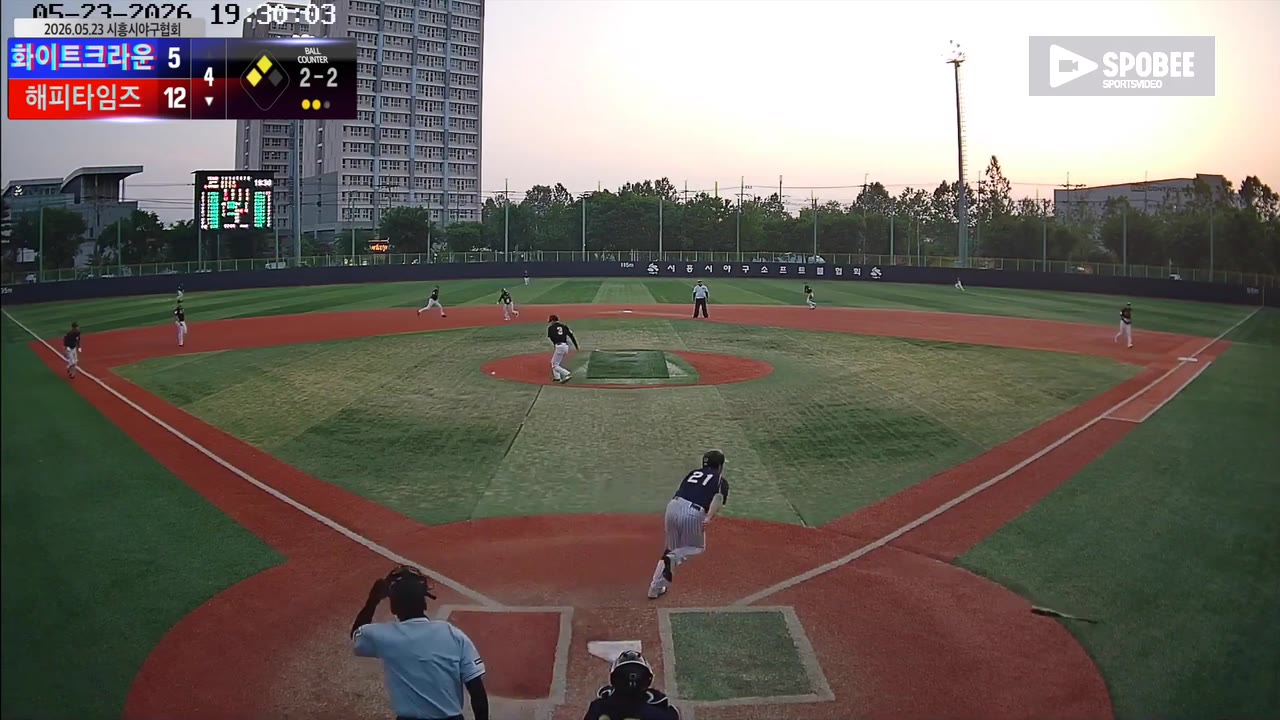 설정우(21번, 해피타임즈) 실책 클립 | vs 화이트크라운 | 5/23 (소망야구장)