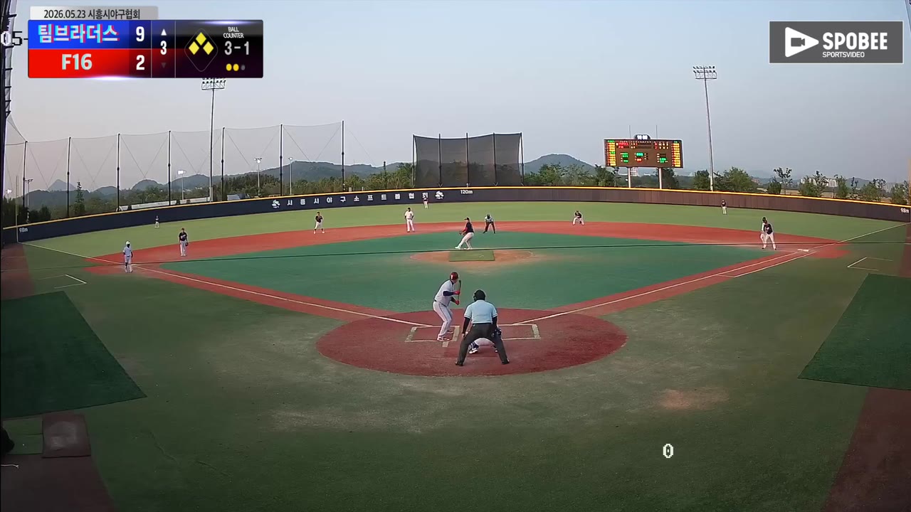 강희성(16번, 팀브라더스) 볼넷 클립 | vs F16 | 5/23 (에코피아야구장)