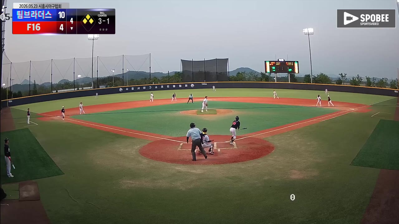 김재홍(91번, F16) 3루타 클립 | vs 팀브라더스 | 5/23 (에코피아야구장)