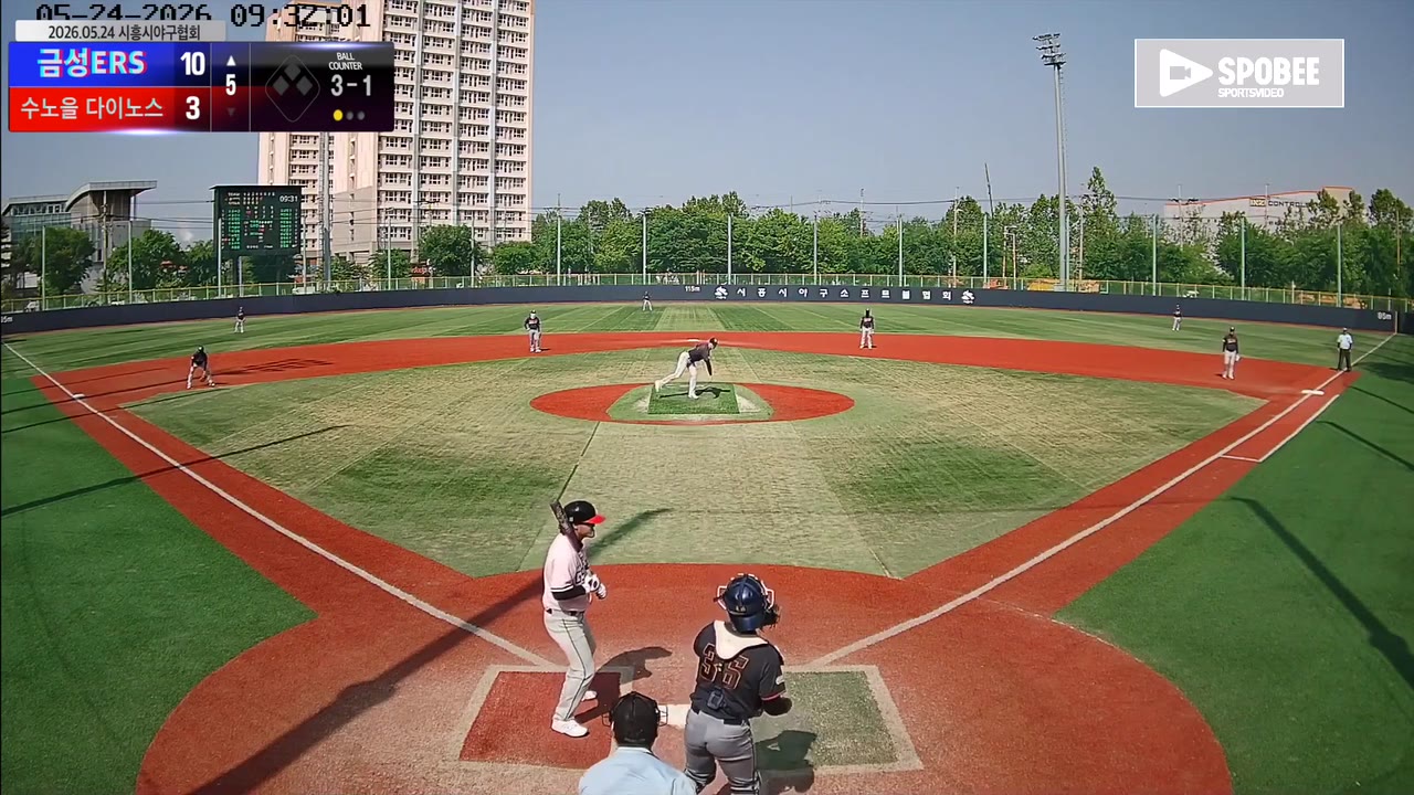 김준(11번, 금성ERS) 볼넷 클립 | vs 수노을 다이노스 | 5/24 (소망야구장)