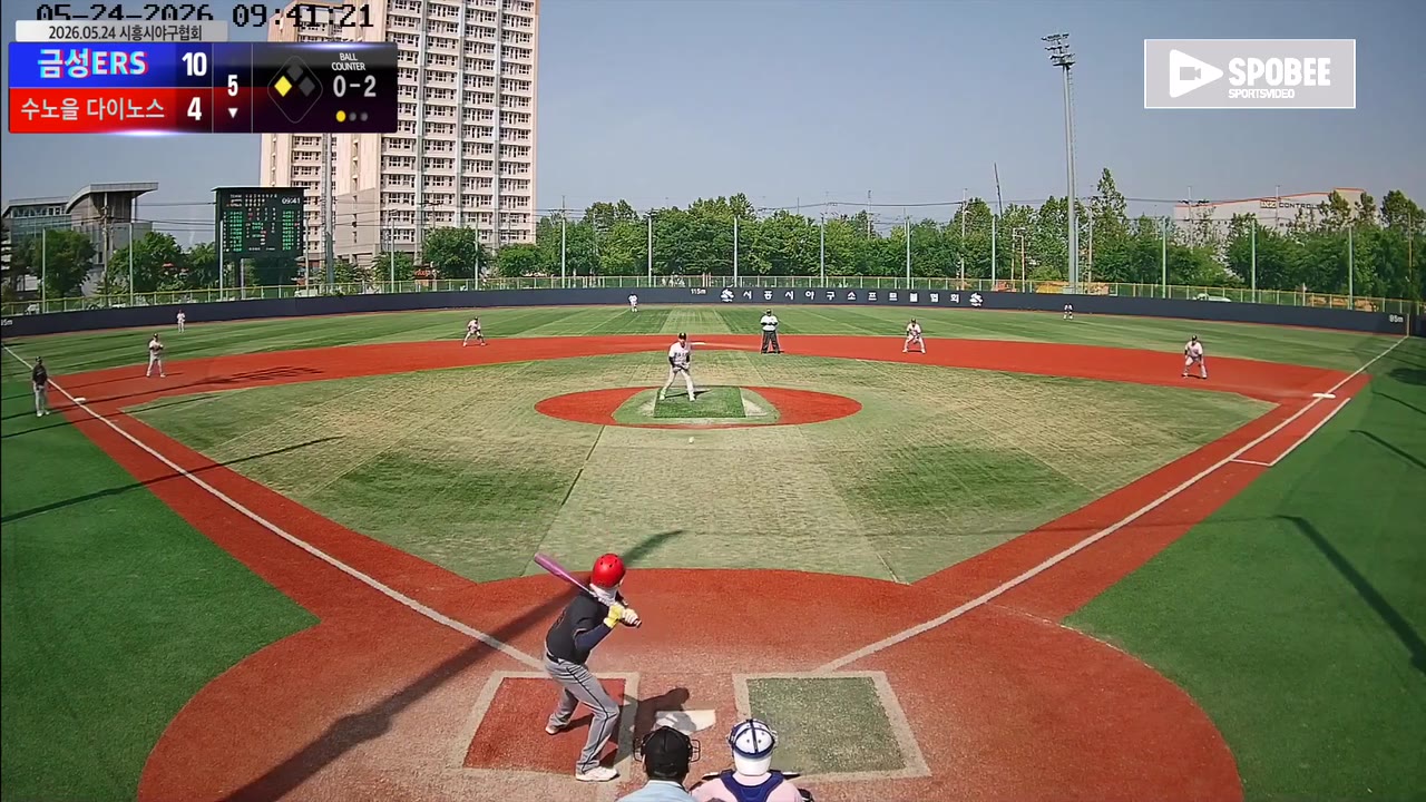 박문희(15번, 수노을 다이노스) 2루타 클립 | vs 금성ERS | 5/24 (소망야구장)