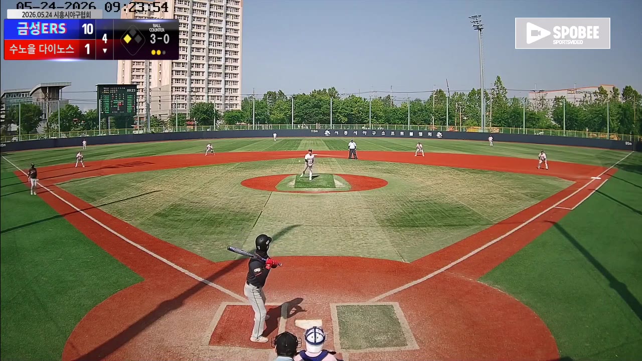 추남열(18번, 수노을 다이노스) 볼넷 클립 | vs 금성ERS | 5/24 (소망야구장)