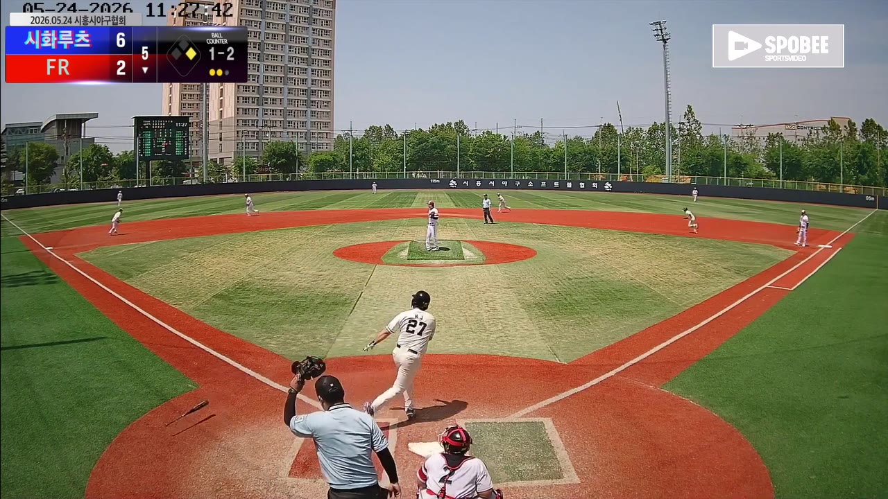 오한재(27번, FR) 1루타 클립 | vs 시화루츠 | 5/24 (소망야구장)