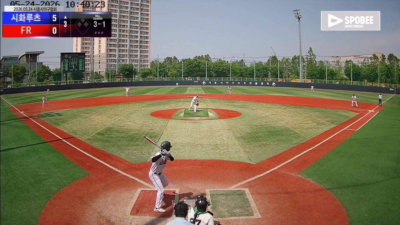 김희수(9번, 시화루츠) 볼넷 클립 | vs FR | 5/24 (소망야구장)