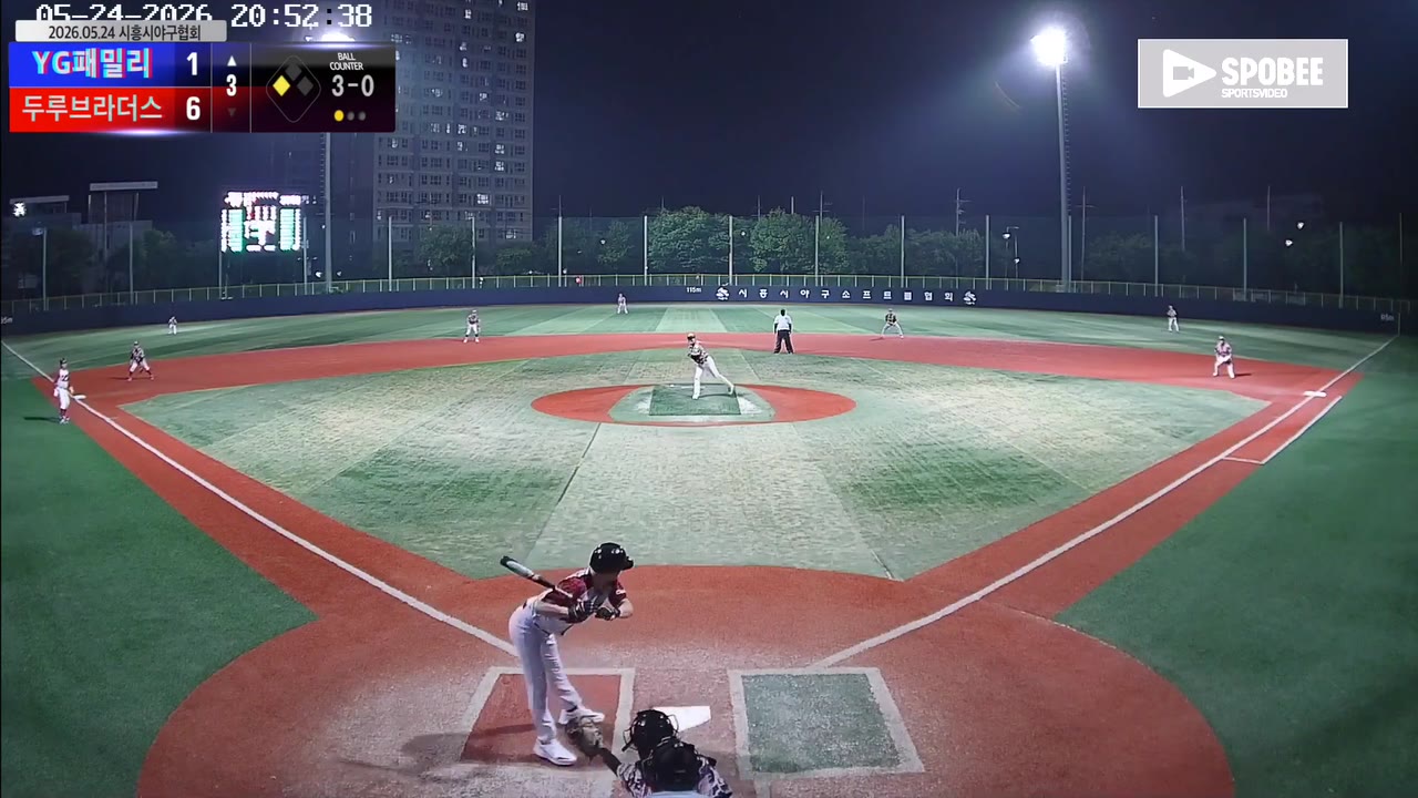 이종형(1번, YG패밀리) 볼넷 클립 | vs 두루브라더스 | 5/24 (소망야구장)