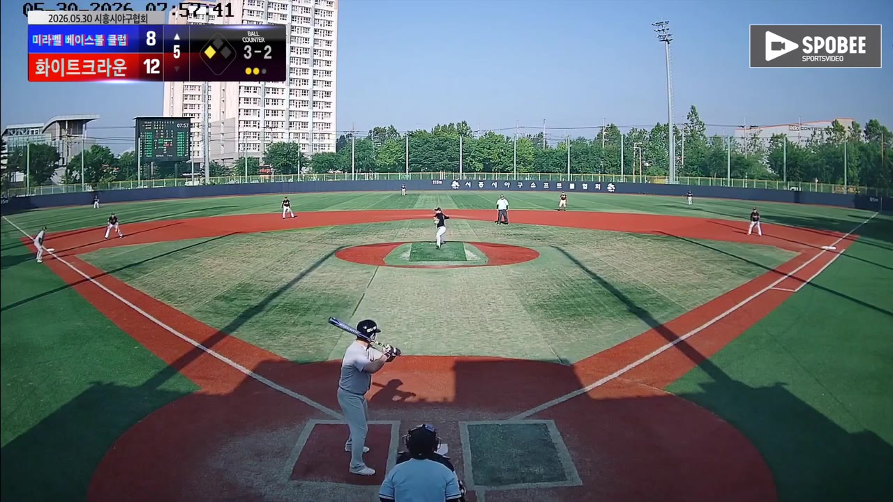 김기남(53번, 미라벨 베이스볼 클럽) 볼넷 클립 | vs 화이트크라운 | 5/30 (소망야구장)