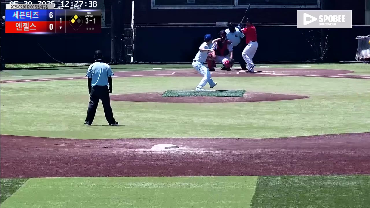 조순일(86번, 엔젤스) 볼넷 클립 | vs 세븐티즈 | 5/30 (정왕야구장)