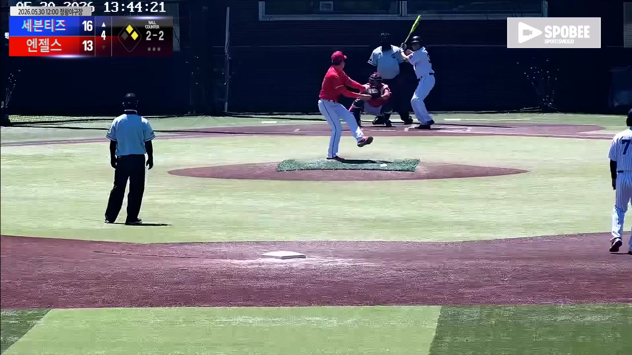 최원석(38번, 세븐티즈) 1루타 클립 | vs 엔젤스 | 5/30 (정왕야구장)