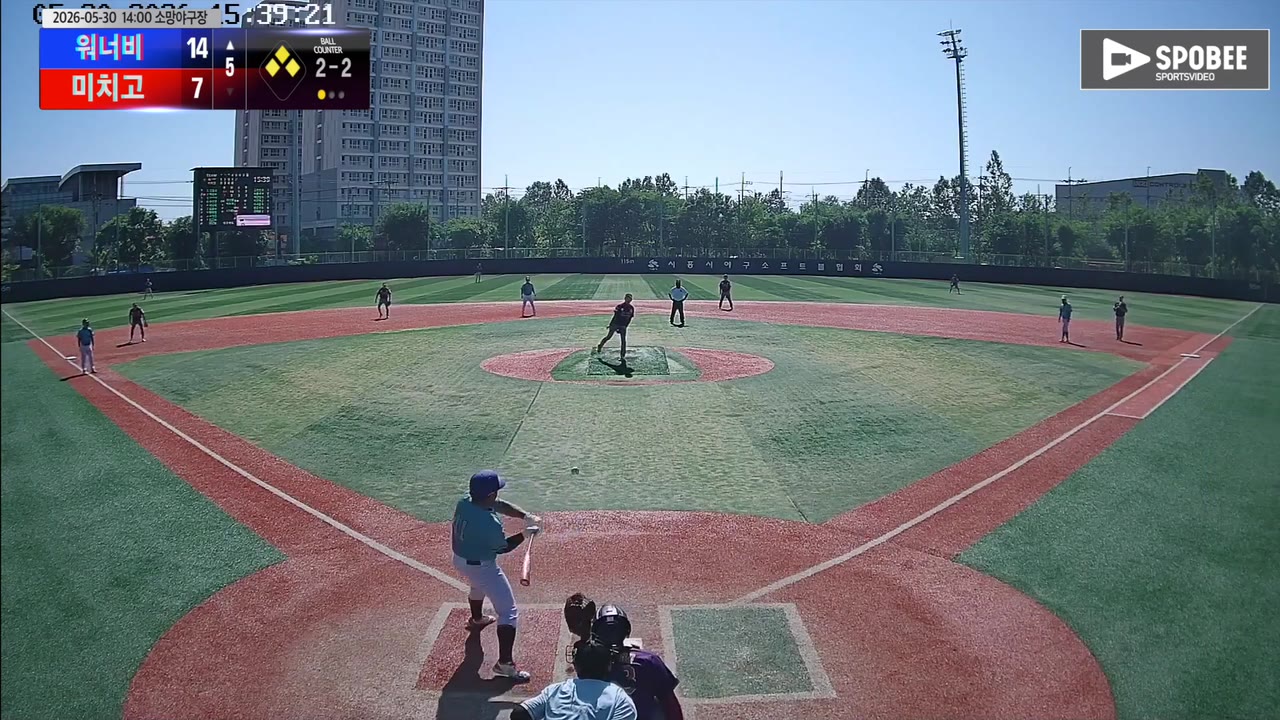 윤웅섭(10번, 백만볼트) 플라이 클립 | vs 아우라위너스 | 5/30 (정왕야구장)