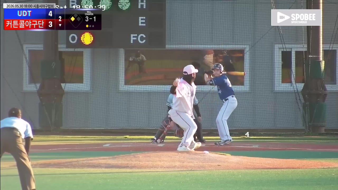 조성훈(36번, 커튼콜야구단) 볼넷 클립 | vs UDT | 5/30 (에코피아야구장)