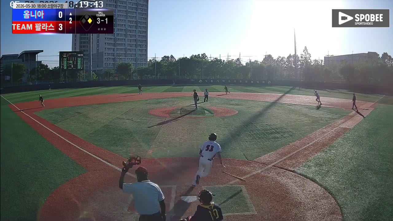 김상만(53번, 옴니아) 실책 클립 | vs TEAM 꽐라스 | 5/30 (소망야구장)