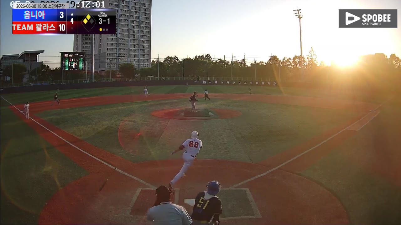 김형록(88번, 옴니아) 1루타 클립 | vs TEAM 꽐라스 | 5/30 (소망야구장)