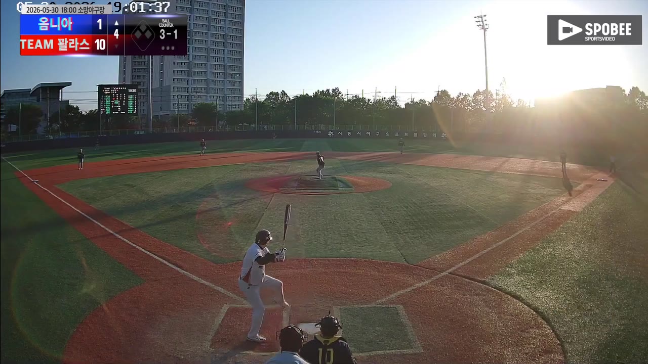 정현태(8번, 옴니아) 2루타 클립 | vs TEAM 꽐라스 | 5/30 (소망야구장)
