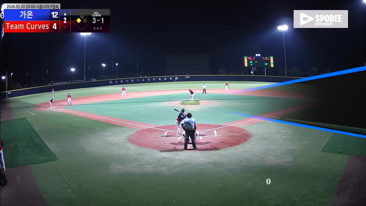 원상석(17번, 가온) 볼넷 클립 | vs Team Curves | 5/30 (에코피아야구장)