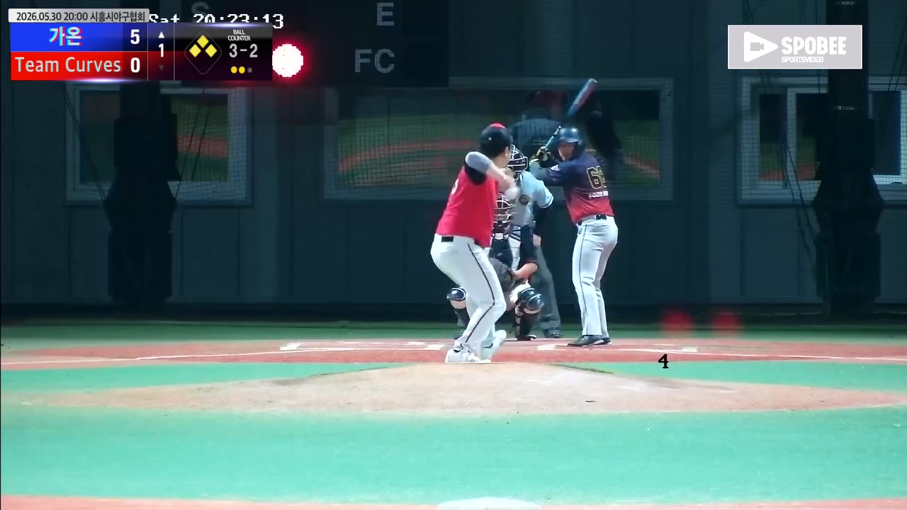 김희(66번, 가온) 2루타 클립 | vs Team Curves | 5/30 (에코피아야구장)