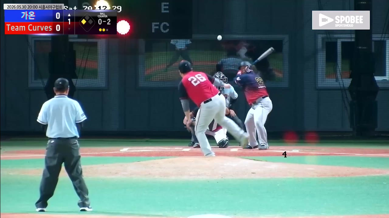 유종탁(29번, 가온) 실책 클립 | vs Team Curves | 5/30 (에코피아야구장)