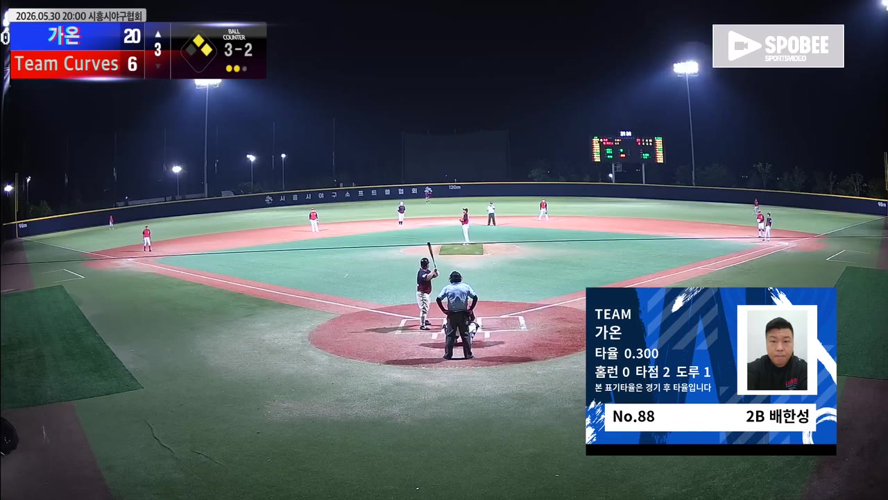 가온 주요 플레이 모음 | vs Team Curves | 5/30 (에코피아야구장)