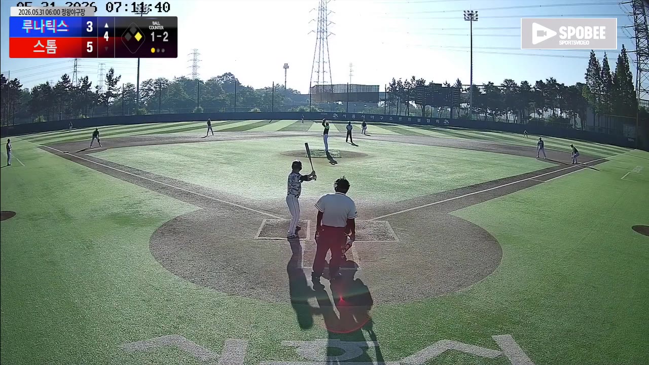 김용협(8번, 루나틱스) 사구 클립 | vs 스톰 | 5/31 (정왕야구장)