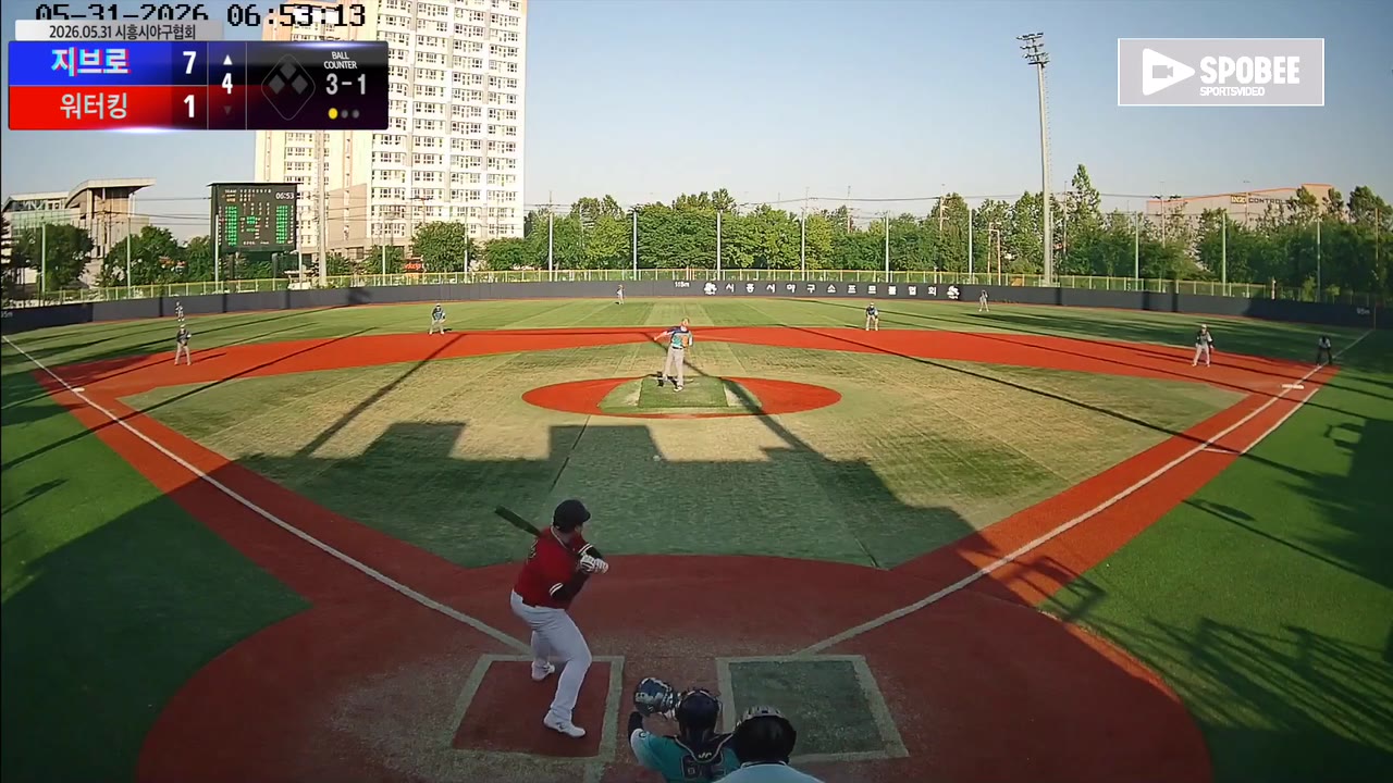 신동준(17번, 지브로) 1루타 클립 | vs 워터킹 | 5/31 (소망야구장)