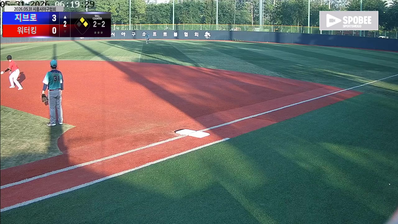 안상원(23번, 지브로) 실책 클립 | vs 워터킹 | 5/31 (소망야구장)
