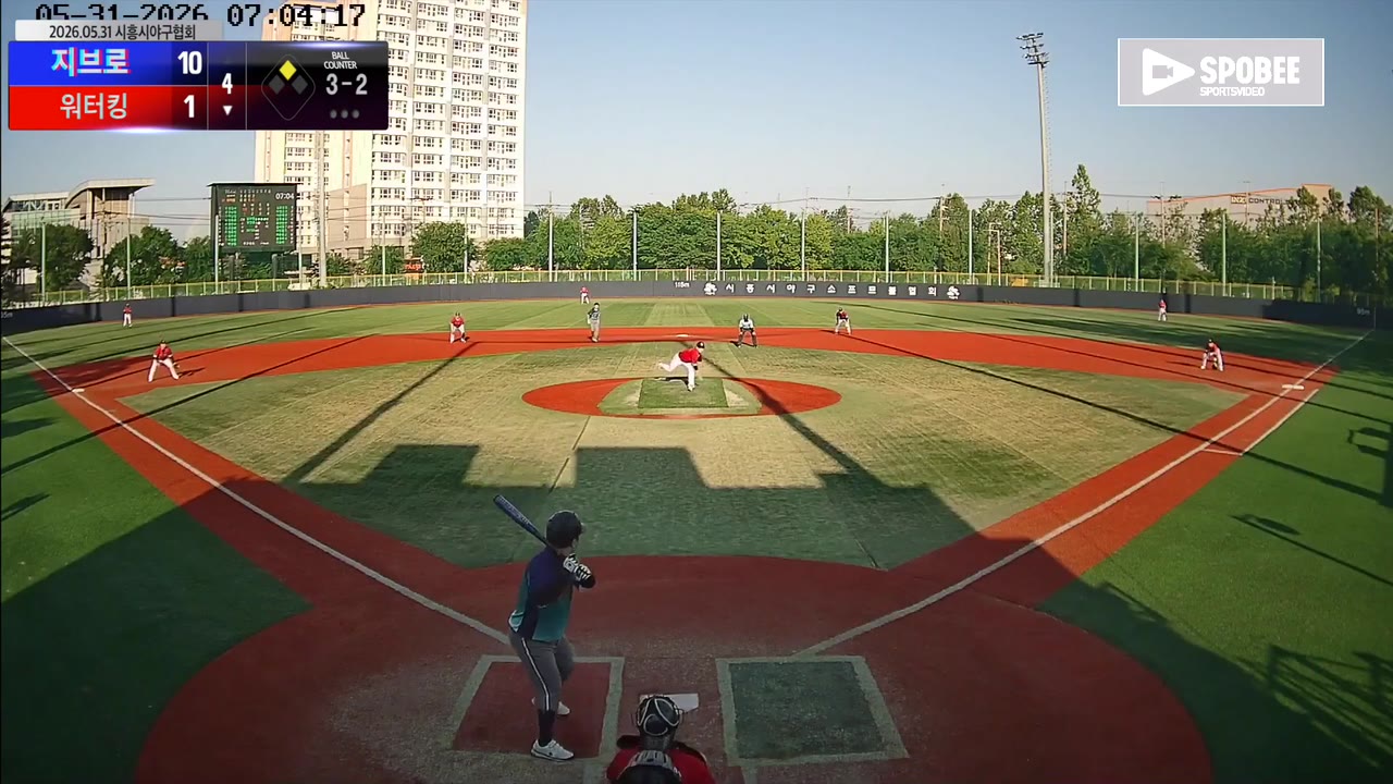 김세현(13번, 워터킹) 볼넷 클립 | vs 지브로 | 5/31 (소망야구장)