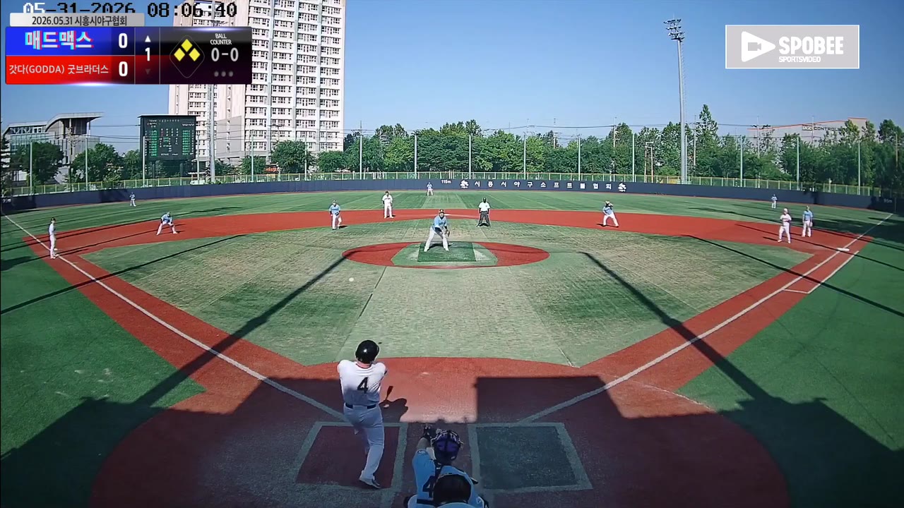 조정호(4번, 매드맥스) 1루타 클립 | vs 갓다(GODDA)/굿브라더스 | 5/31 (소망야구장)
