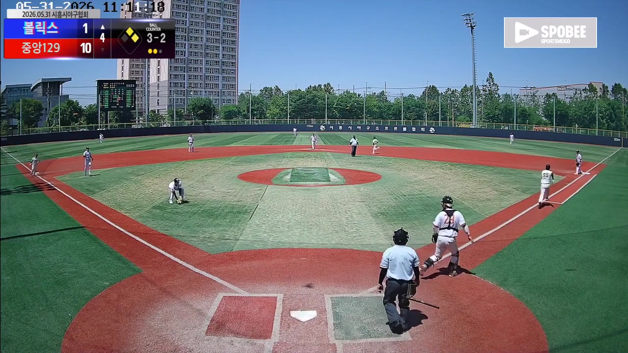 홍화랑(55번, 볼릭스) 1루타 클립 | vs 중앙129 | 5/31 (소망야구장)