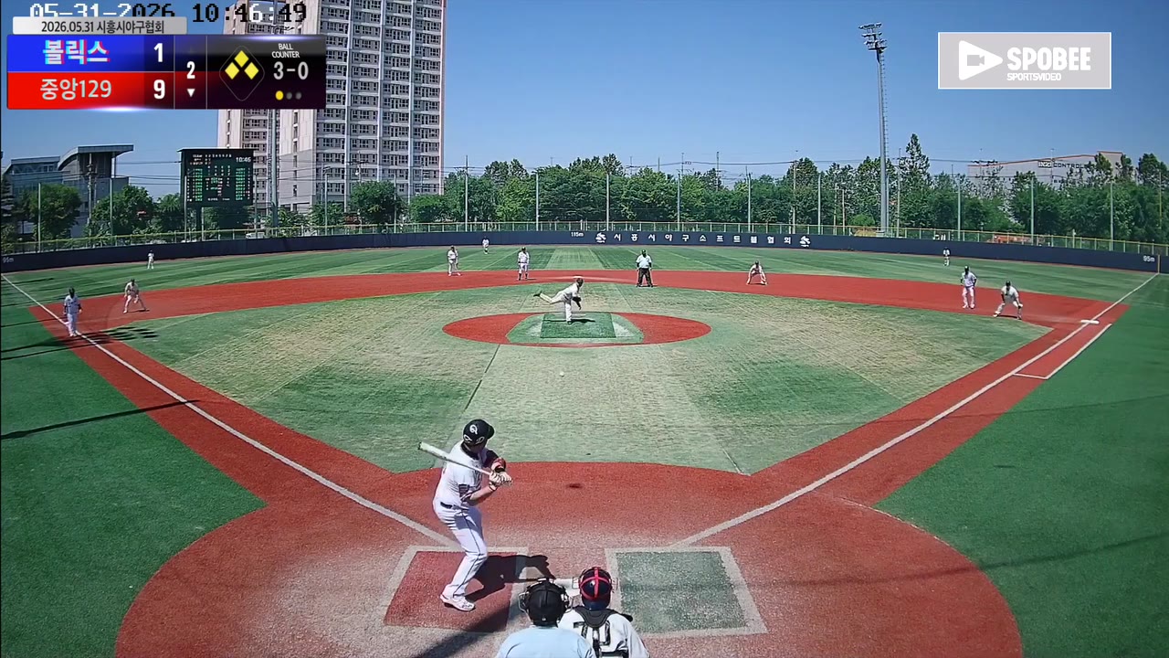 홍선웅(36번, 중앙129) 1루타 클립 | vs 볼릭스 | 5/31 (소망야구장)