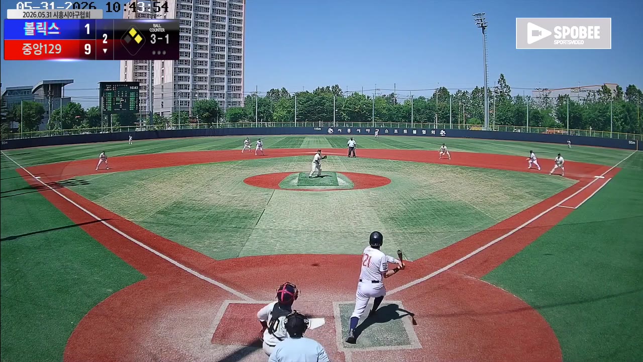 홍석호(121번, 중앙129) 1루타 클립 | vs 볼릭스 | 5/31 (소망야구장)