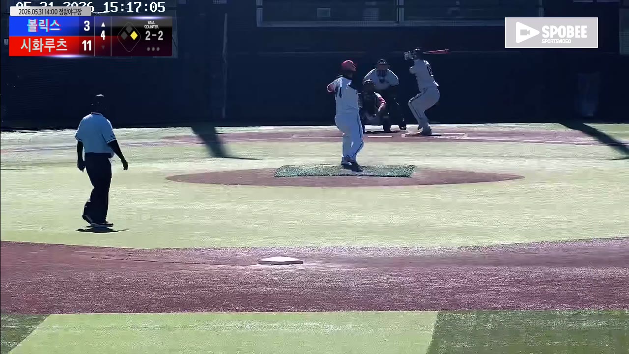 이명재(16번, 볼릭스) 병살 클립 | vs 시화루츠 | 5/31 (정왕야구장)