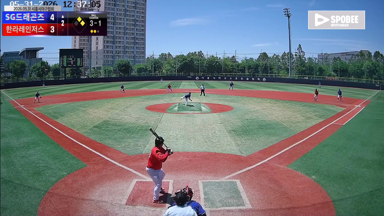 윤장현(78번, SG드래곤즈) 1루타 클립 | vs 한라레인저스 | 5/31 (소망야구장)
