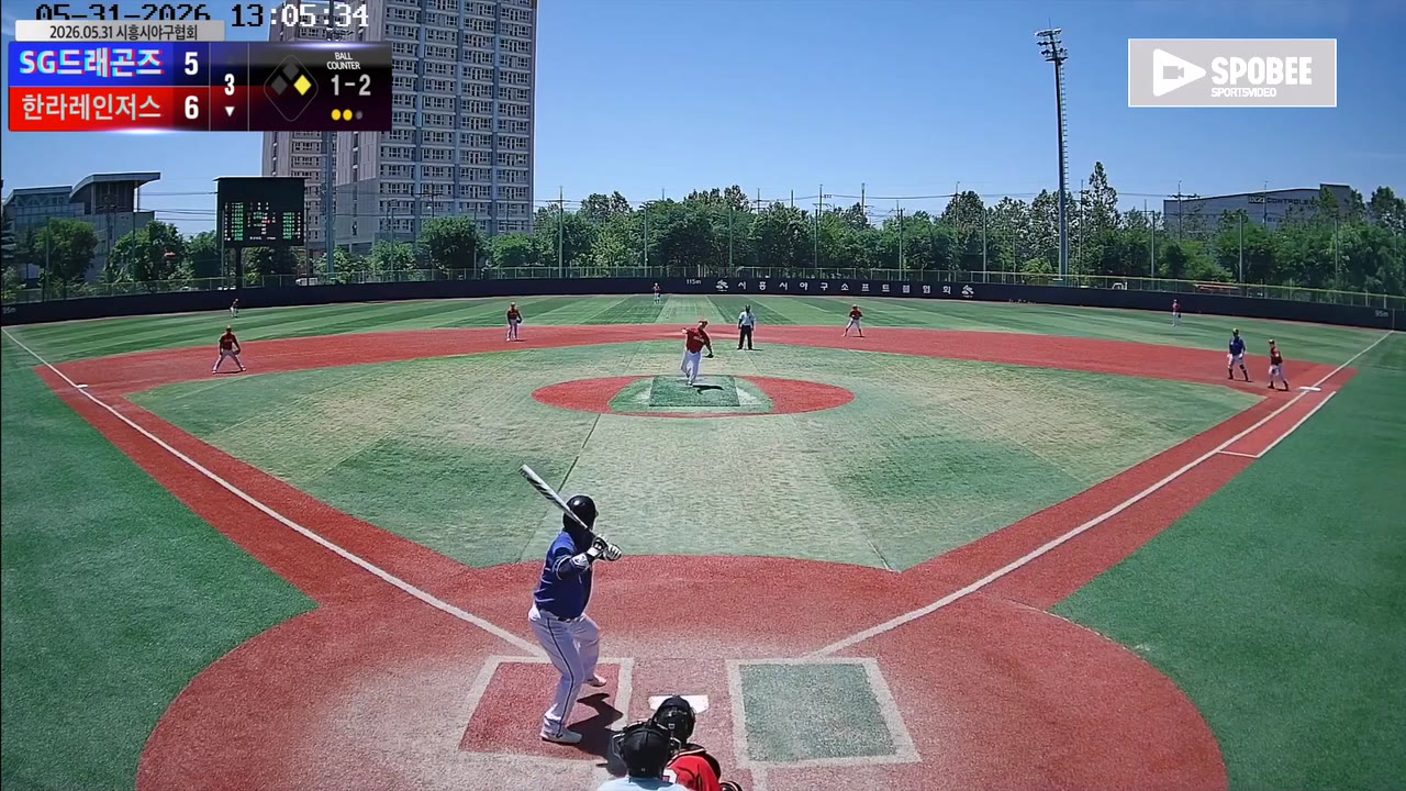 함태훈(23번, 한라레인저스) 1루타 클립 | vs SG드래곤즈 | 5/31 (소망야구장)