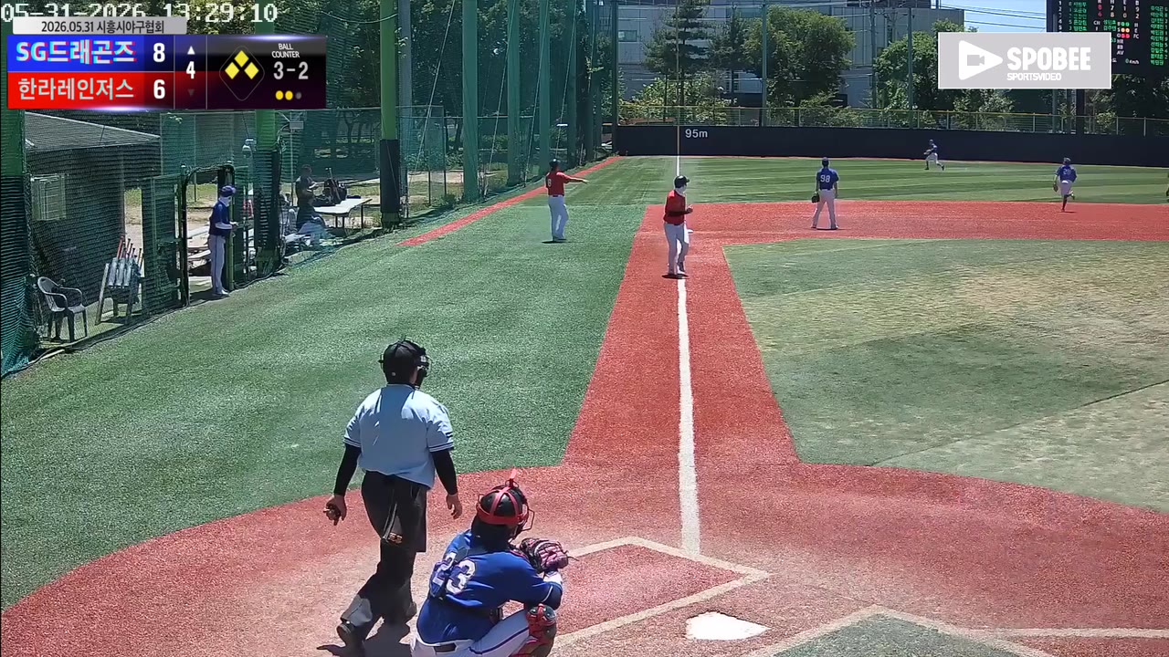 김창환(88번, SG드래곤즈) 2루타 클립 | vs 한라레인저스 | 5/31 (소망야구장)