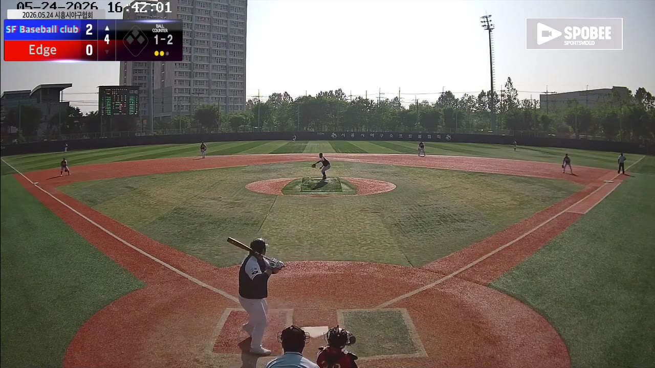 황선빈(17번, SF Baseball club) 실책 클립 | vs Edge | 5/24 (소망야구장)