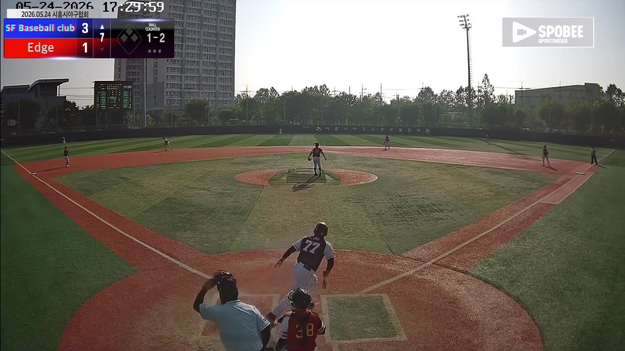 주영민(77번, SF Baseball club) 플라이 클립 | vs Edge | 5/24 (소망야구장)