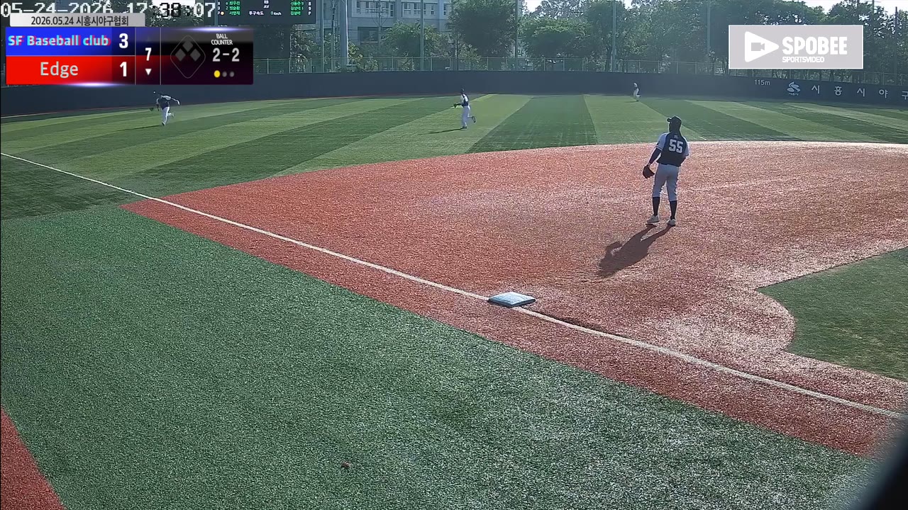 안강희(1번, Edge) 2루타 클립 | vs SF Baseball club | 5/24 (소망야구장)