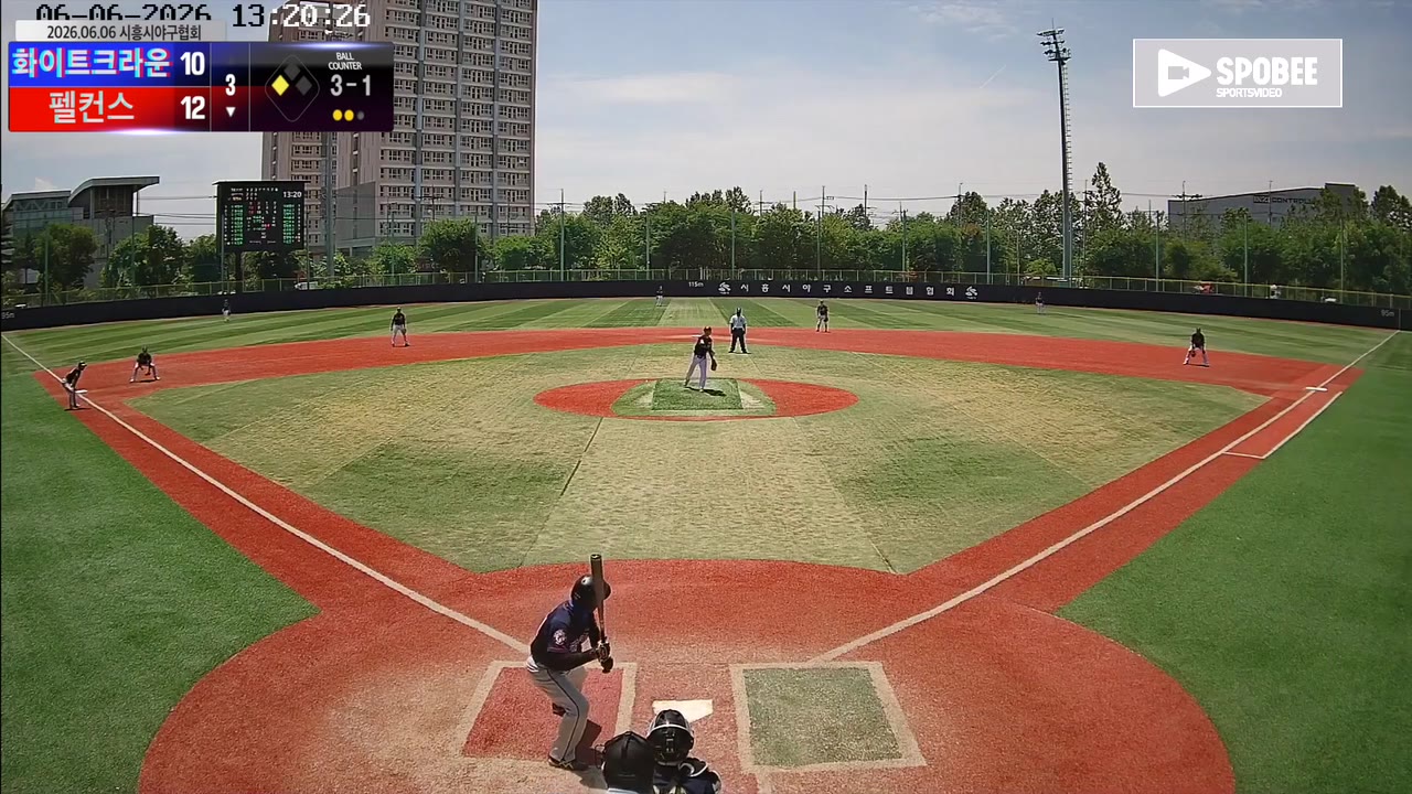 김경태(47번, 펠컨스) 사구 클립 | vs 화이트크라운 | 6/6 (소망야구장)