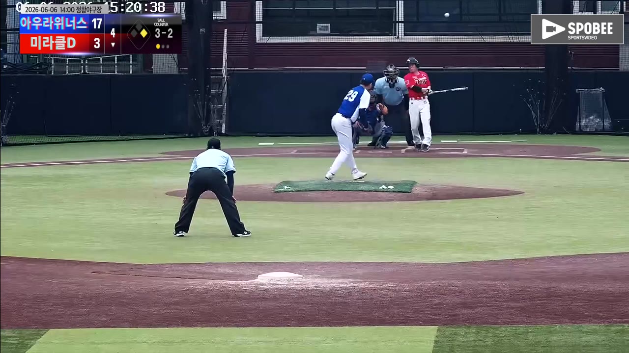 김학경(64번, 미라클D) 3루타 클립 | vs 아우라위너스 | 6/6 (정왕야구장)