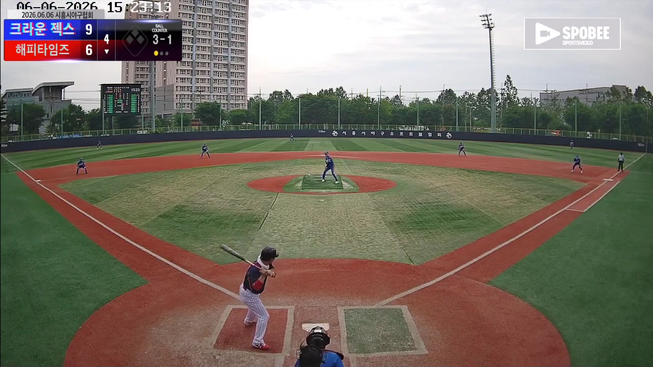 김강태(8번, 해피타임즈) 1루타 클립 | vs 크라운 젝스 | 6/6 (소망야구장)