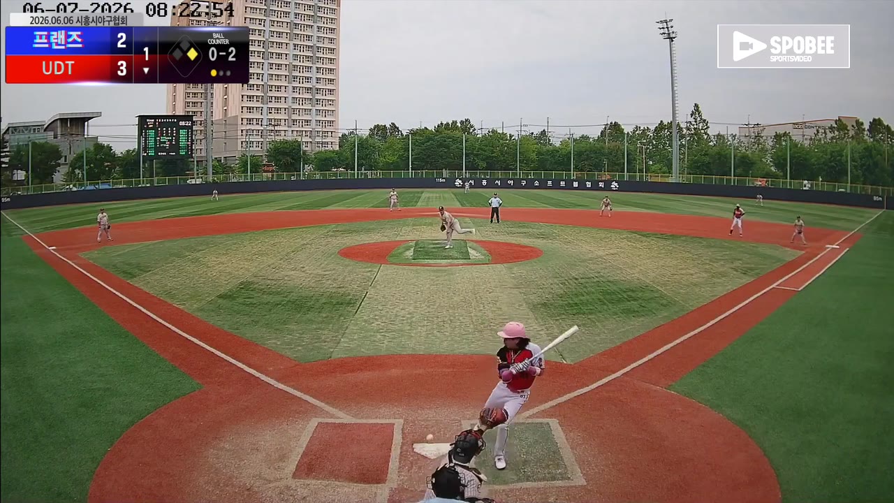 김철우(61번, UDT) 사구 클립 | vs 프랜즈 | 6/7 (소망야구장)