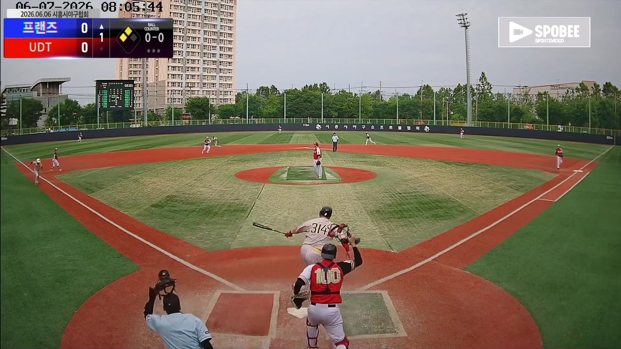 김유찬(314번, 프랜즈) 실책 클립 | vs UDT | 6/7 (소망야구장)