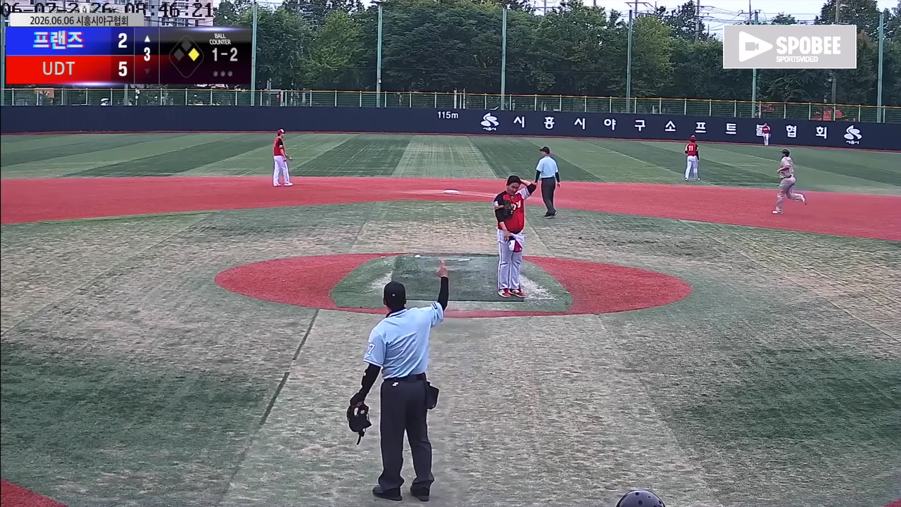 유석호(56번, 프랜즈) 홈런 클립 | vs UDT | 6/7 (소망야구장)
