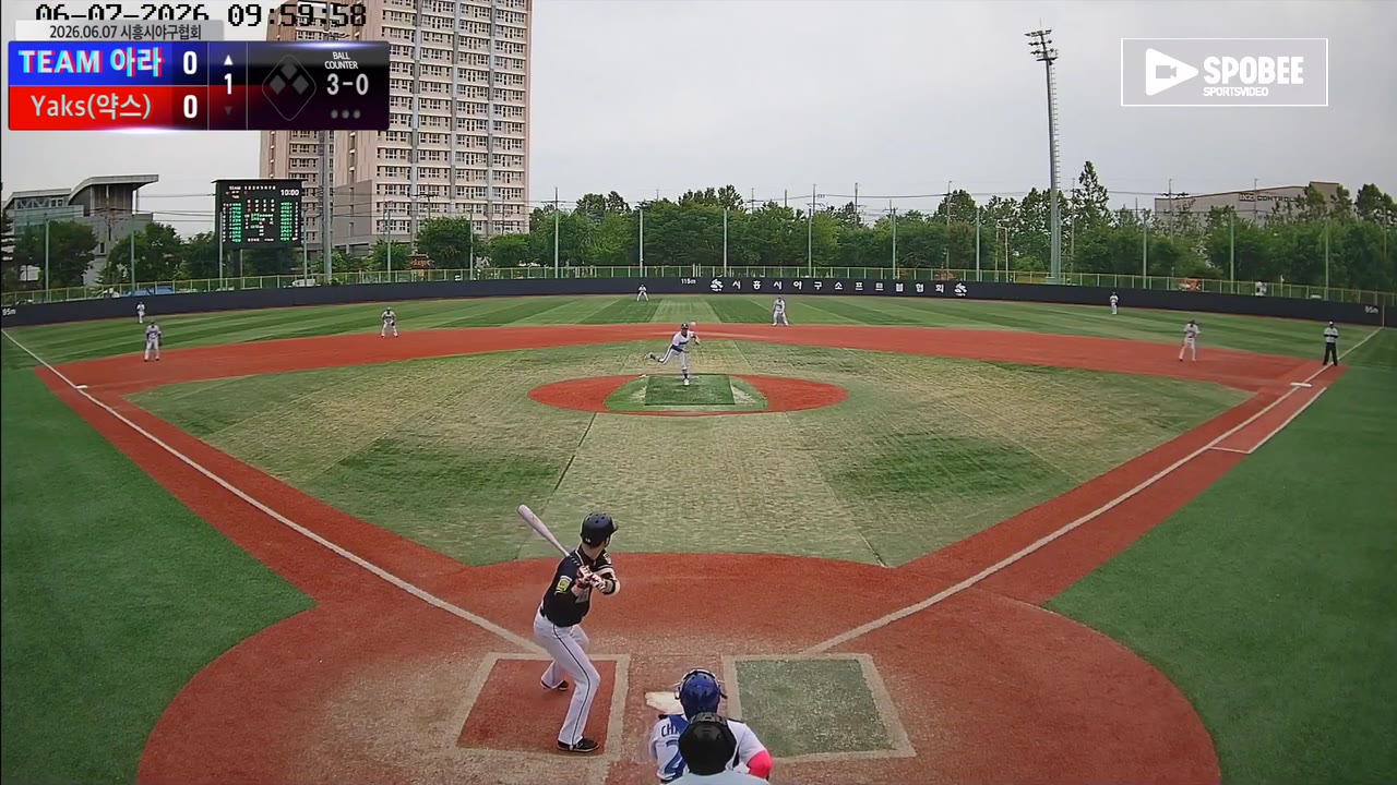 이주호(15번, TEAM 아라) 볼넷 클립 | vs Yaks(약스) | 6/7 (소망야구장)