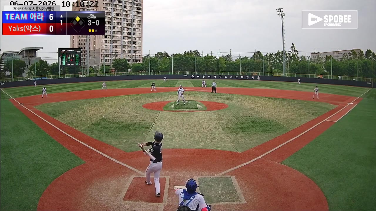 이주호(15번, TEAM 아라) 플라이 클립 | vs Yaks(약스) | 6/7 (소망야구장)