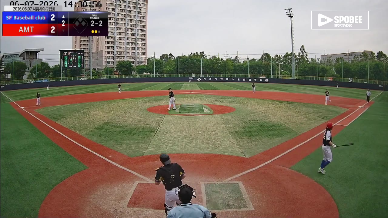 안정훈(22번, SF Baseball club) 삼진 클립 | vs AMT | 6/7 (소망야구장)