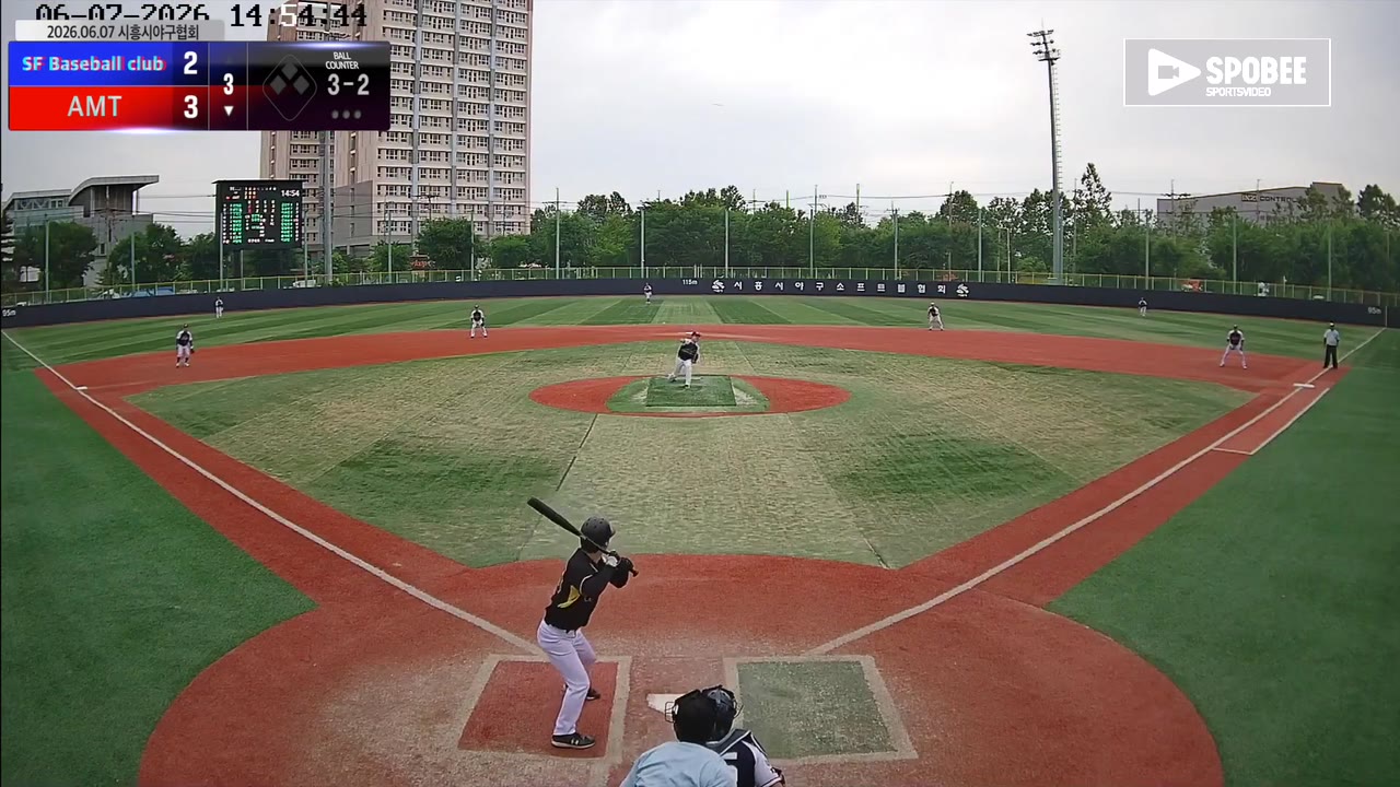 진용남(55번, AMT) 실책 클립 | vs SF Baseball club | 6/7 (소망야구장)