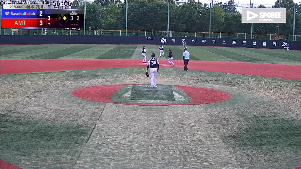 민형진(88번, AMT) 1루타 클립 | vs SF Baseball club | 6/7 (소망야구장)