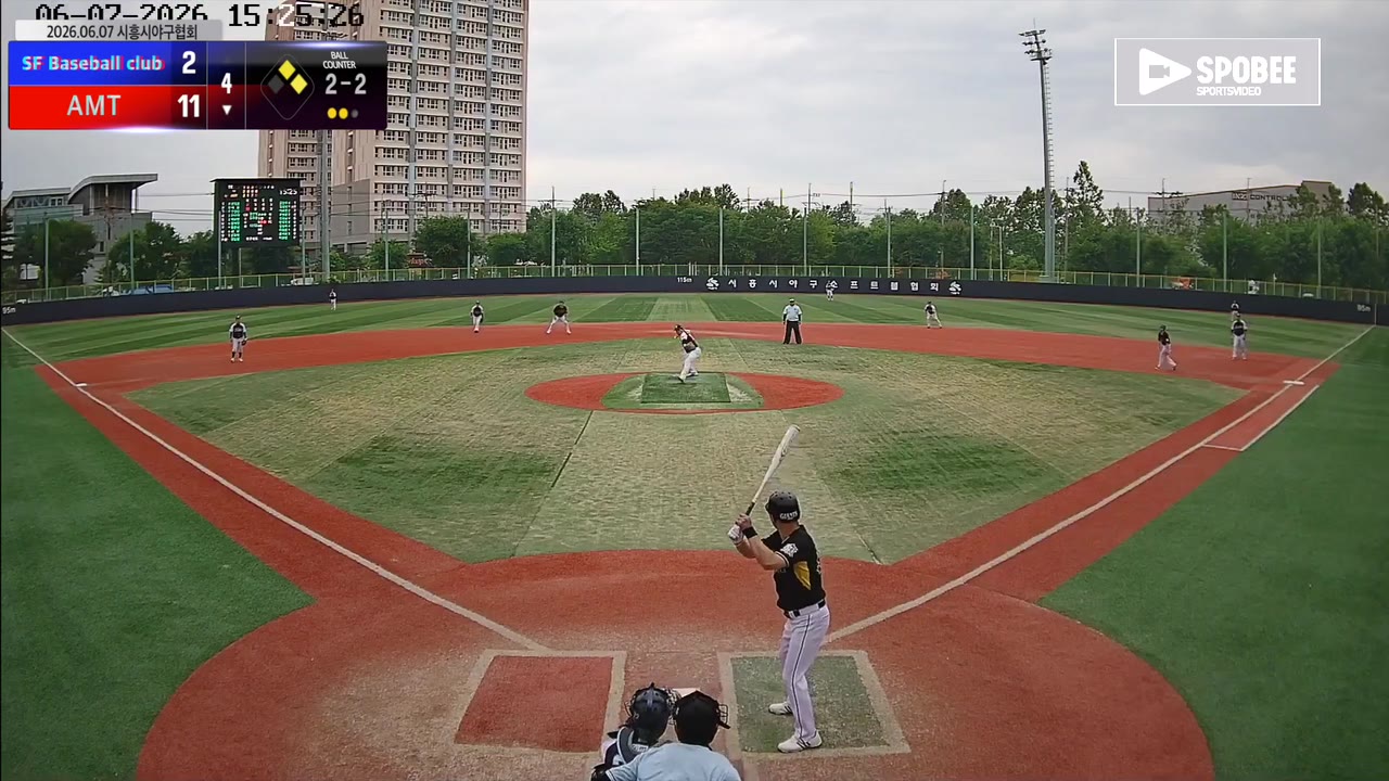 김상년(99번, AMT) 1루타 클립 | vs SF Baseball club | 6/7 (소망야구장)